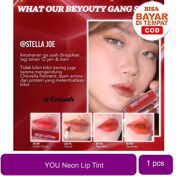 YOU Neon Lasting Liptint_Cerianti