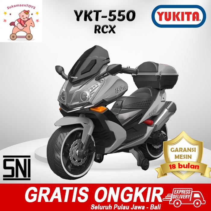 MAENAN MOTOR AKI ANAK YUKITA 550 RCX 150RR Grey - SNI