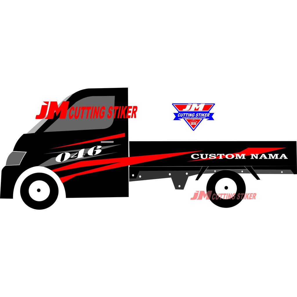 Stiker mobil pick up daihatsu gran max sticker mobil pick up gran max cutting stiker mobil pick up g