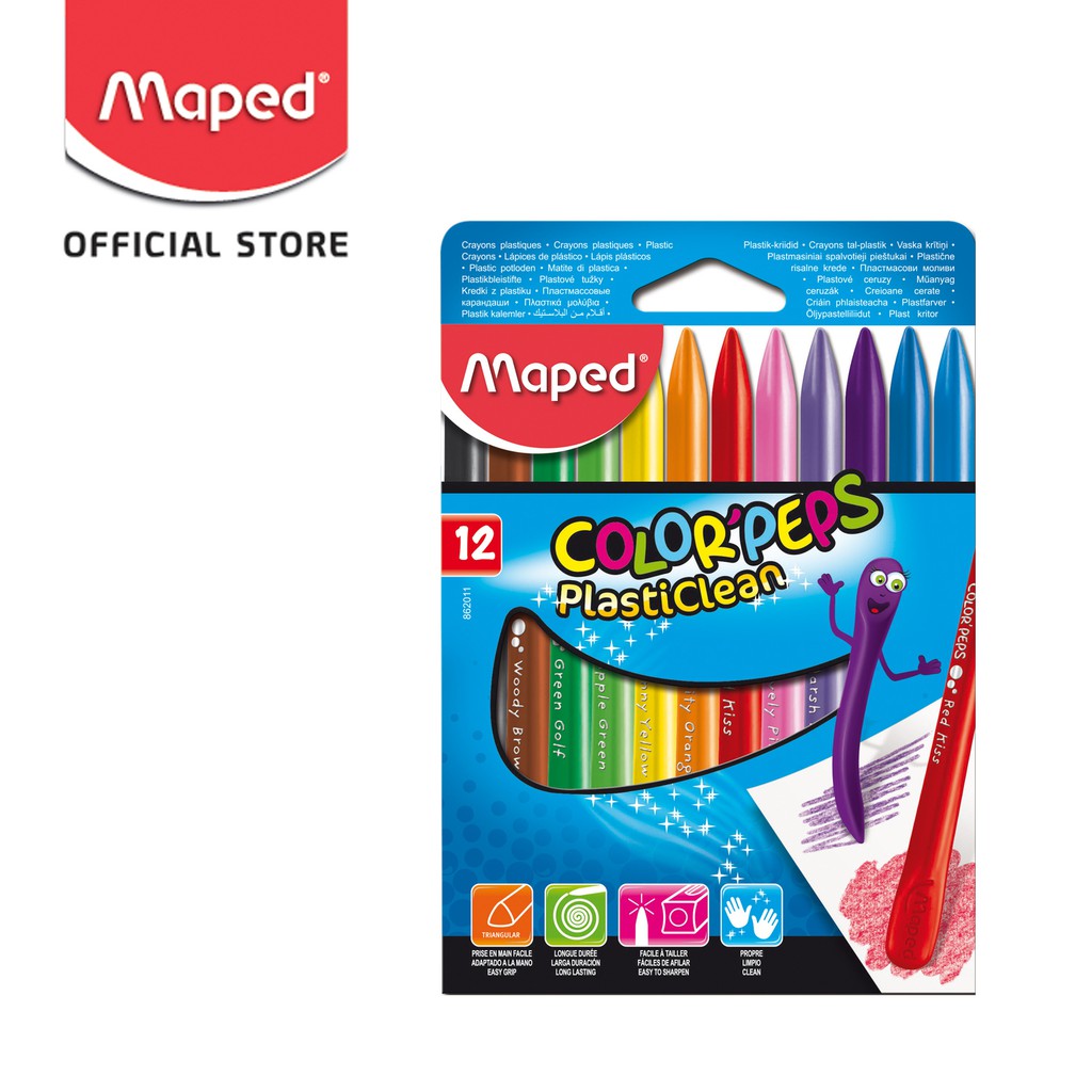 

Maped PlastiClean Crayon 12' - Cardboard