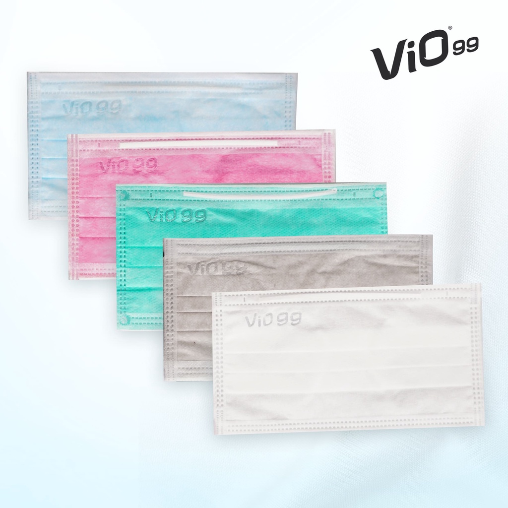 VIO - Mask '50S 3 ply Hijab Headloop Masker Medis BFE, VFE, PFE filtrasi 99%