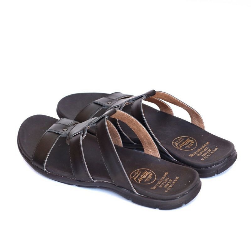 [COD] SANDAL KULIT PRIA 05 CEVANY BLACK BROWN TAN KULIT SAPI ASLI ORIGINAL