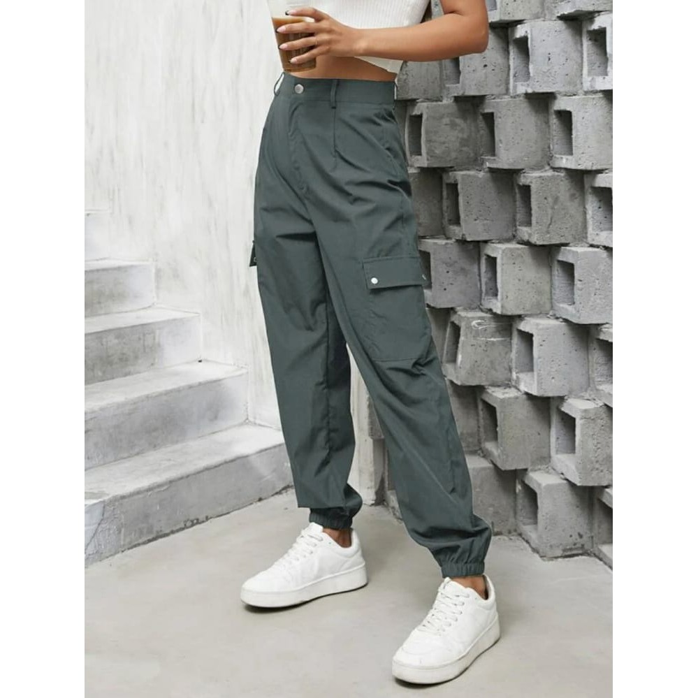 Celana solid cargo pants// celana pria wanita