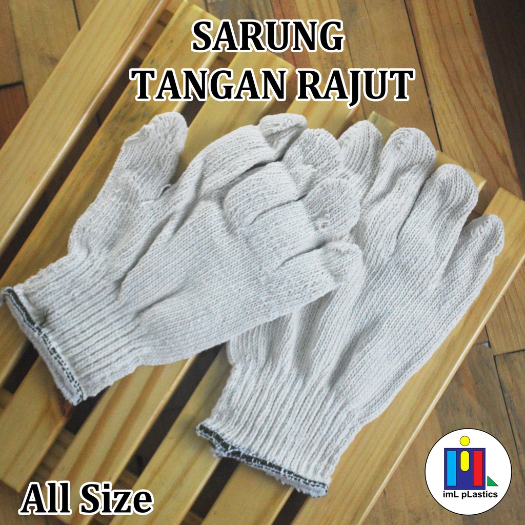 Sarung Tangan Rajut Putih - 1 pasang