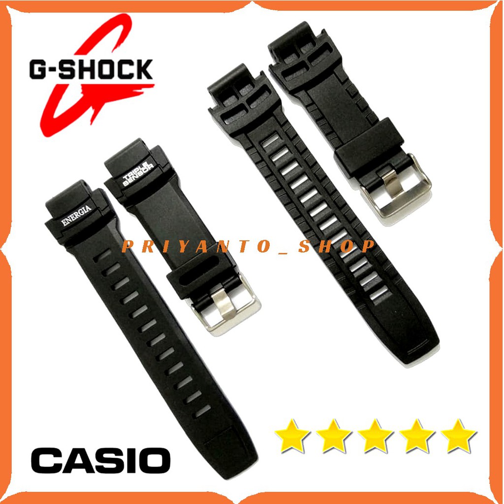 Strap Tali Jam Tangan Casio G-shock Protrek PRG 500 PRG-500 PRG500 Hitam