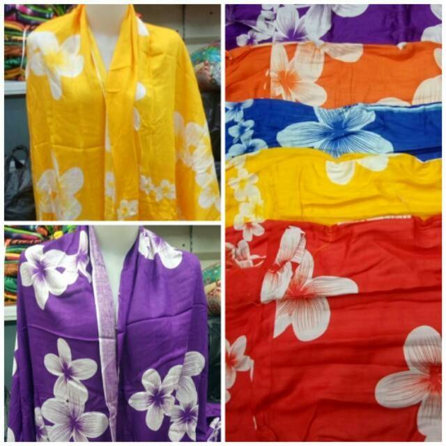 TERCANTIK Dan TERMURAH Kain Pantai Bali Warna Cerah Motif Bunga