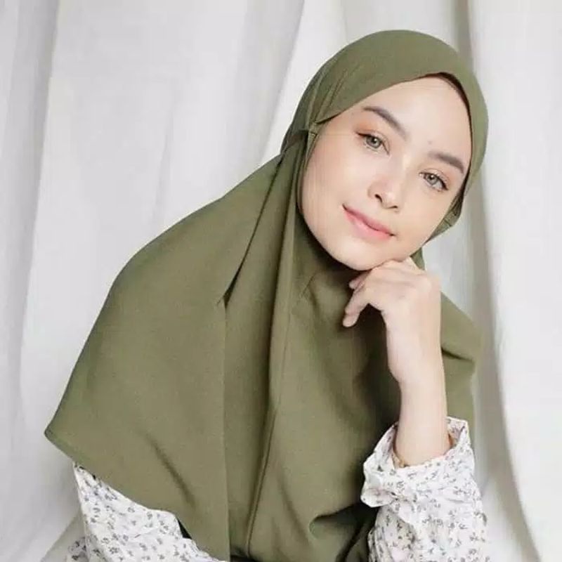 fanissahijab || Bergo Maryam Diamond Size Standart-Army