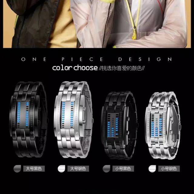 SKMEI 0926 ORIGINAL Jam Tangan Pria & Wanita  SKMEI Digital LED Binary Watch