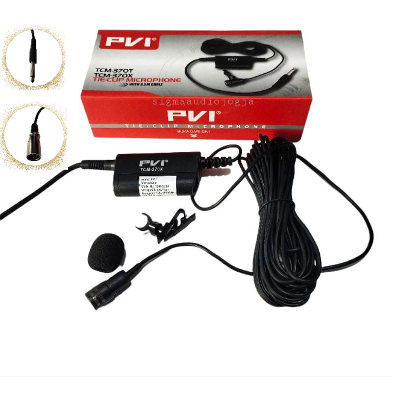 Mic Jepit PVI TCM-370T Toa TCM-370X XLR Kondensor Microphone