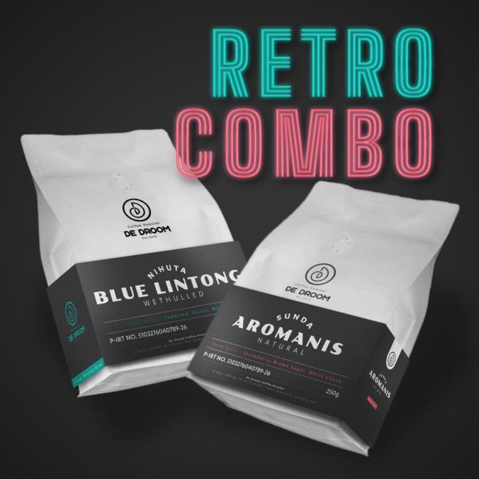 

RETRO COMBO - Biji Kopi Arabica Lintong (250g) + Aromanis (250g)