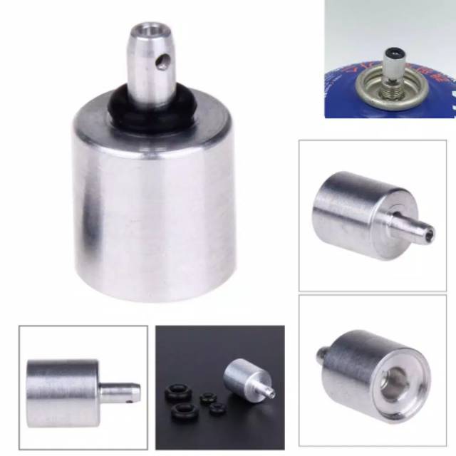 Adaptor adapter refill isi ulang tabung gas canister ulir lindal kompor ultralight