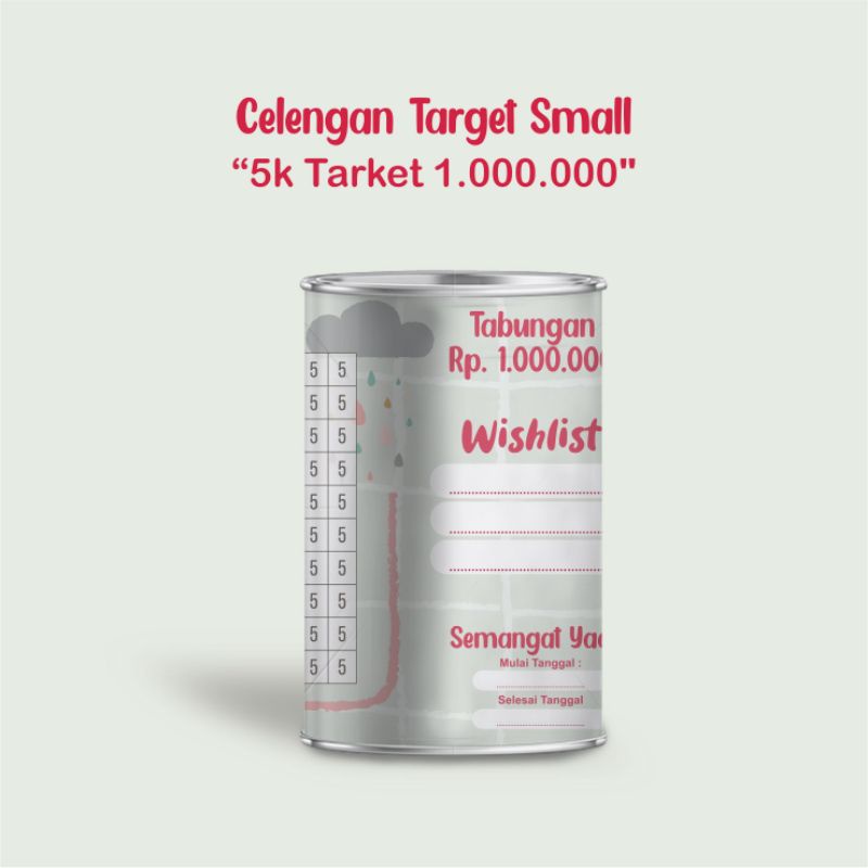 CELENGAN TARGET BUKA TUTUP ATAU PERMANEN MURAH CELENGAN VIRAL TIKTOK SMALL CELENGAN TABUNGAN SEDEKAH SUBUH-5 RIBU TARGET 1JUTA