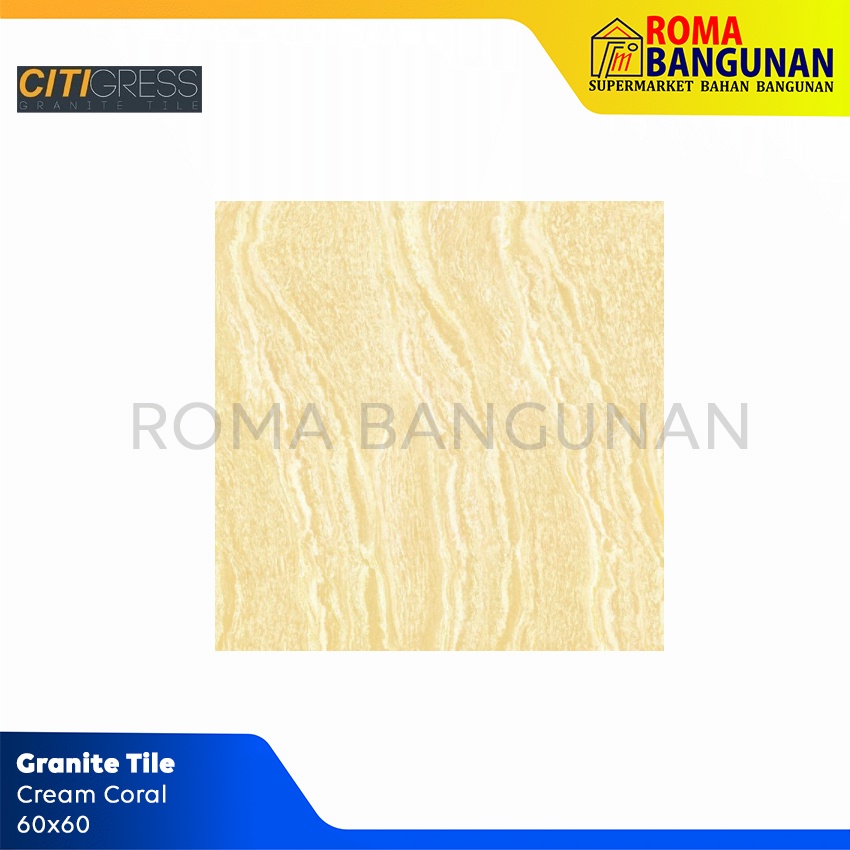 Citigress Granite / Granit Lantai Dinding Coral Cream 60X60