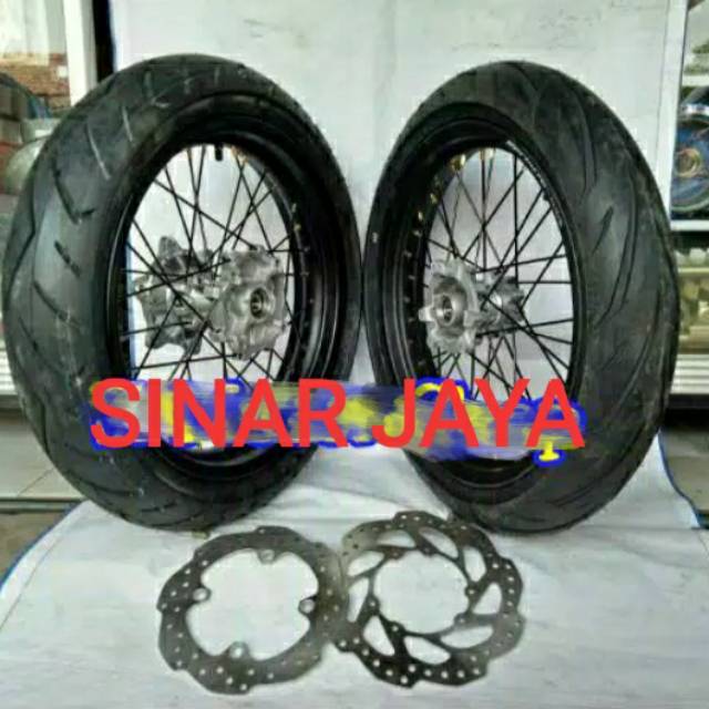 Sepaket velg supermoto crf 150 honda crf 150