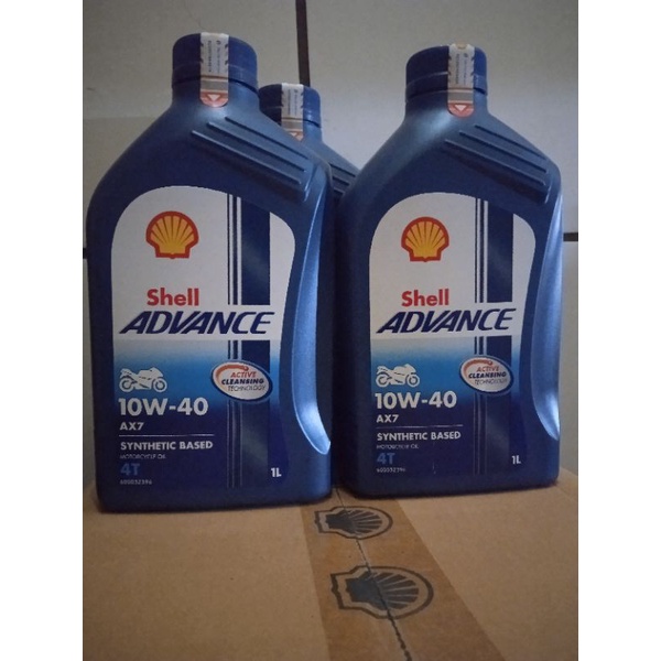 oli shell advance ax7 4t 1L 10w-40 SHYNTETIC BASED