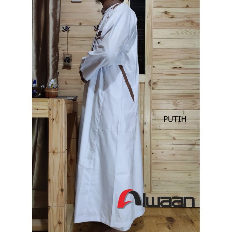 (ALWAAN) Jubah Dewasa kancing timbul kotal