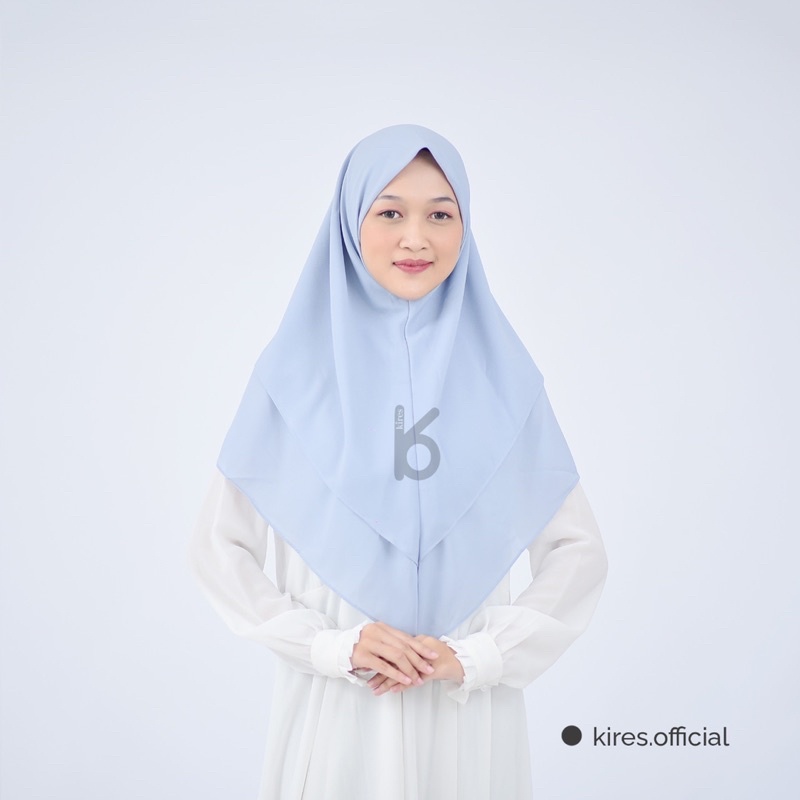 Jilbab Instan / Khimar Bergo 2 Layer Diamond Size 75x85 cm