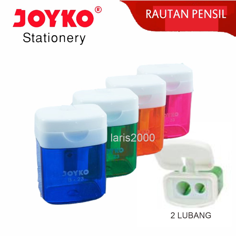 

Rautan / serutan pensil dua lubang