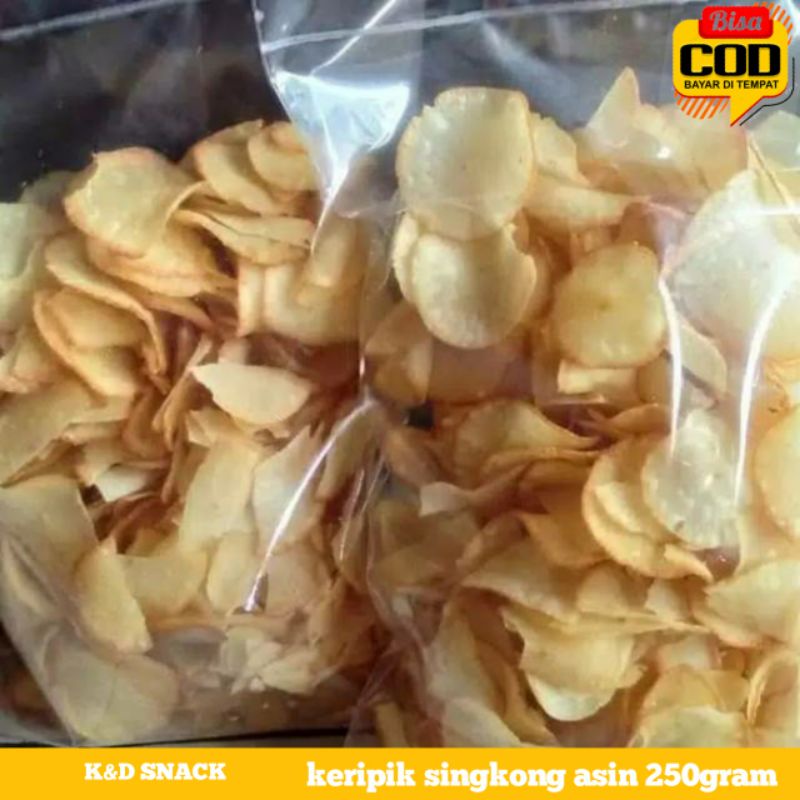 

[COD]KERIPIK SINGKONG ASIN HOME MADE PAKDE SUTRISNO 200 GRAM