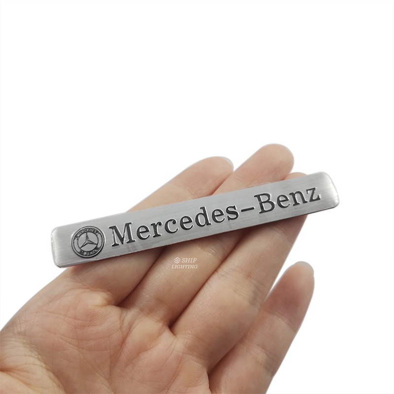 1pc Stiker Emblem Logo Mercedes-Benz MAYBACH BRABUS Bahan Aluminum Untuk Dekorasi Mobil