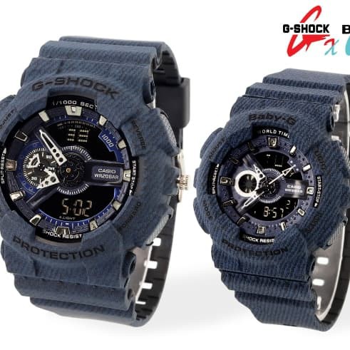 JAM TANGAN COUPLE MERK G-SHOCK &BABY-G BATERAI ORI BM FREE BOX SET2