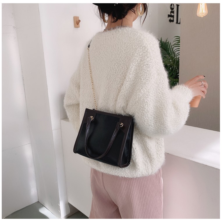 TB-38 tas selempang pu leather kulit imitasi buaya import korea jepang high quality