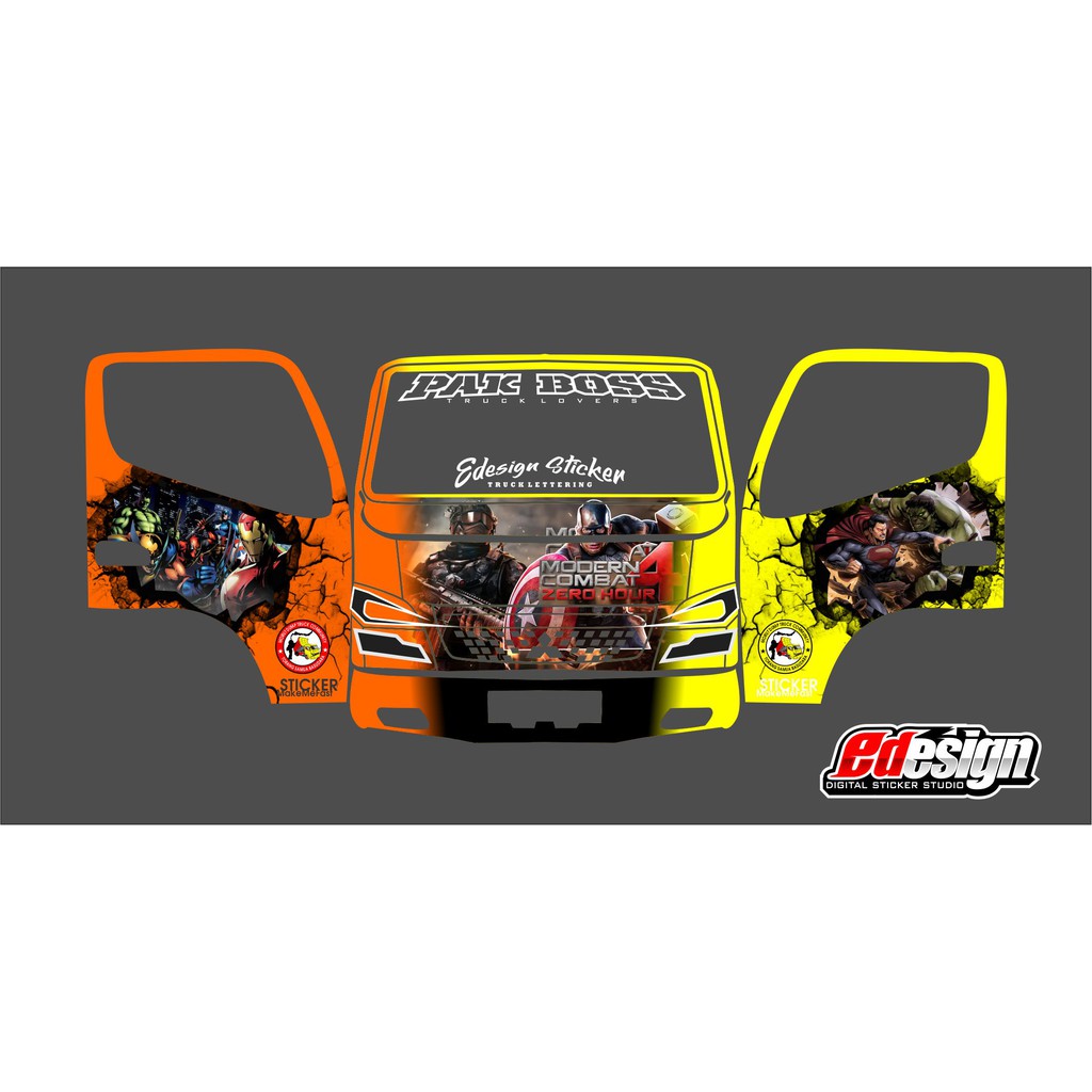 sticker decal truck canter