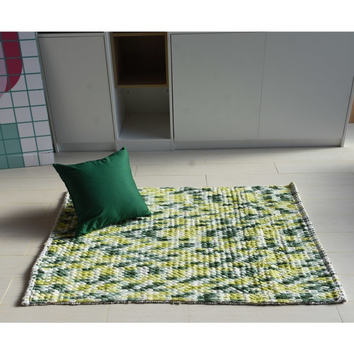 INFORMA - KARPET - BRAID RUG GREEN 90X130CM