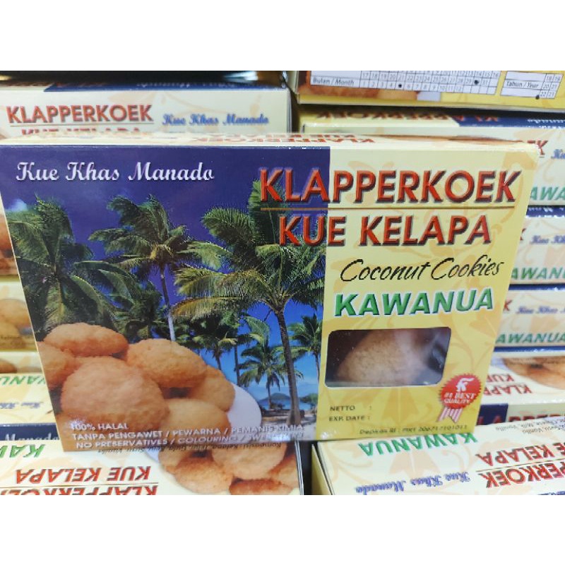 

Kawanua Kue Kelapa Klapperkoek Oleh Oleh Kue Cemilan Jajanan Makanan Asli Khas Manado Minahasa