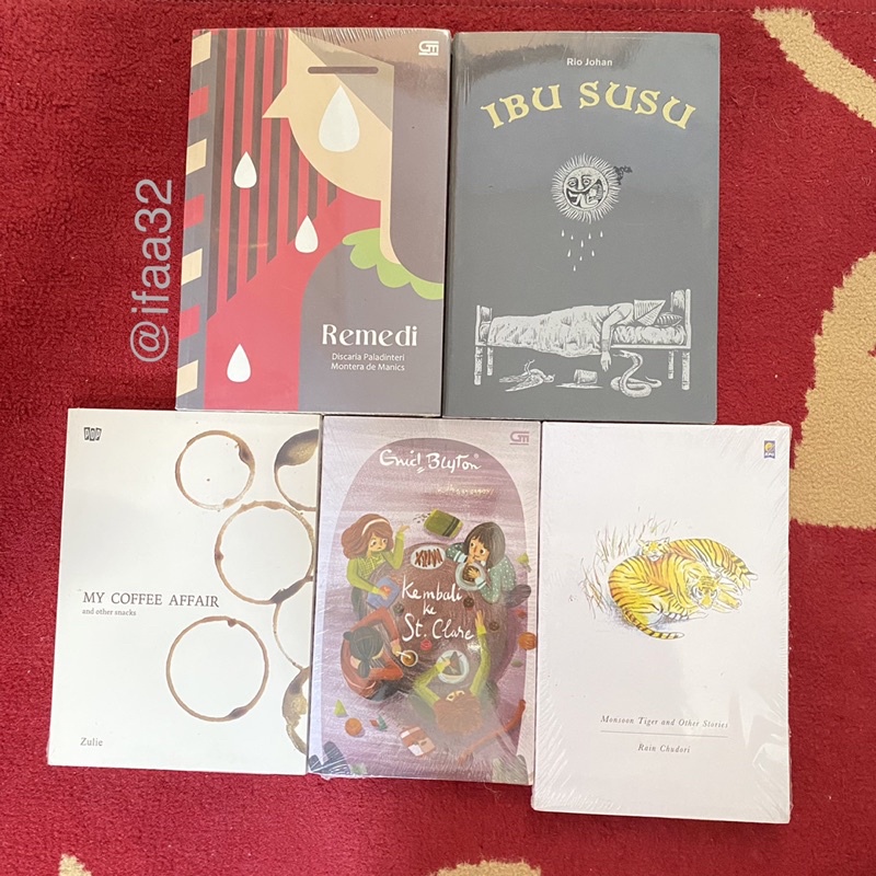 Sale Buku Sealed Baru Novel Gramedia Remedi karya Discaria Paladinteri , Ibu Susu karya Rio Johan , 
