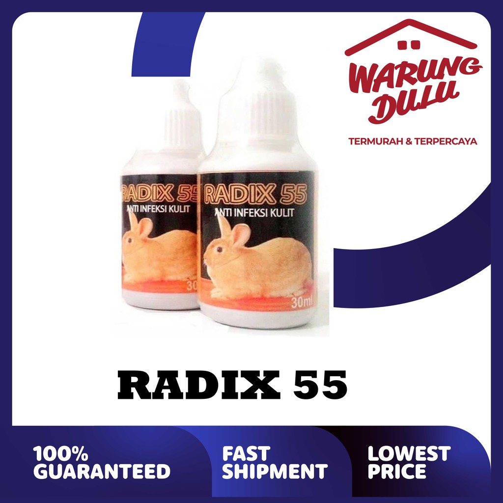 Radix 55 - Obat Infeksi Kulit Scabies Eksim Kudis Kelinci Aman