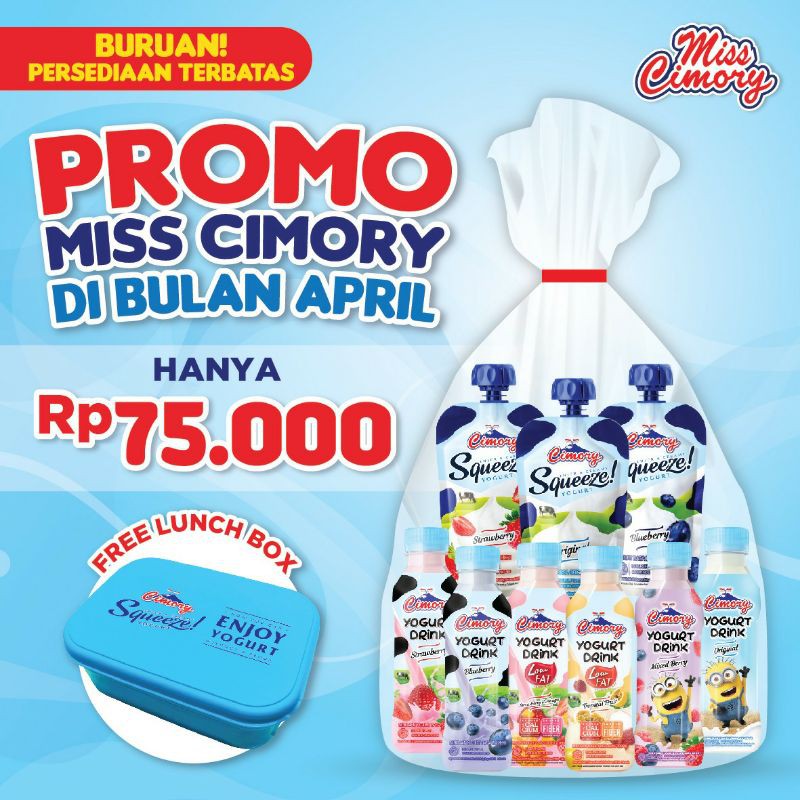 

Promo Cimory 75k tanpa lunchbox