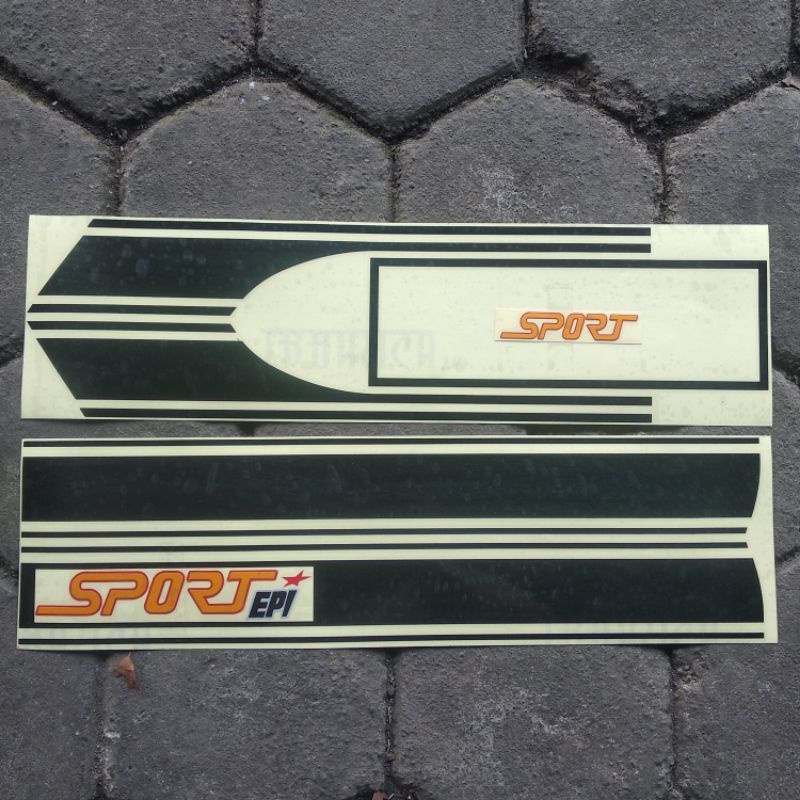 VESPA STIKER PX SPORT HITAM SET