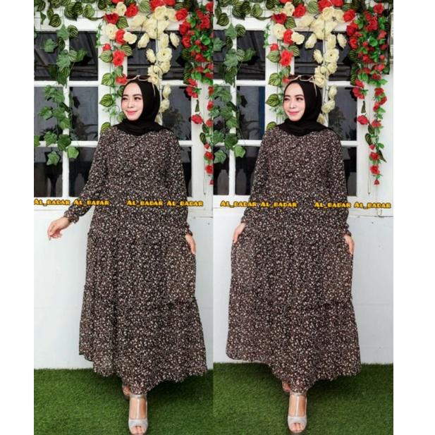 AQT [BISA COD]GAMIS CERUTY BABYDOLL MOTIF BUNGA REMPEL V DADA, DRESS CERUTY BABYDOLL MODEL , GAMIS C