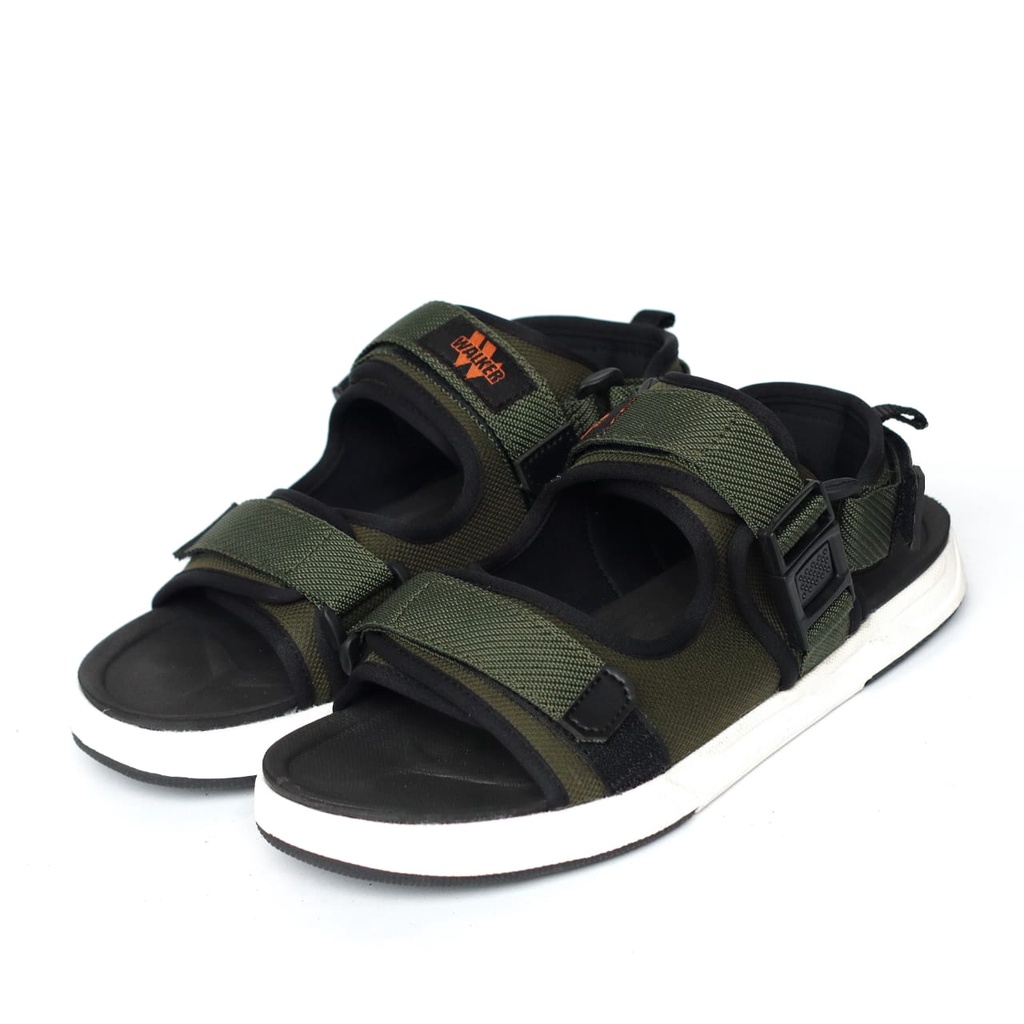 ABRAHAM Sandal Slide Pria Slop Gunung Cowok Sendal Selop Kekinian Hitam Pria