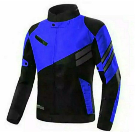 Jaket Motor Touring/Racing Variasi Kedap Angin Taslan Double Strip (Waterproof)