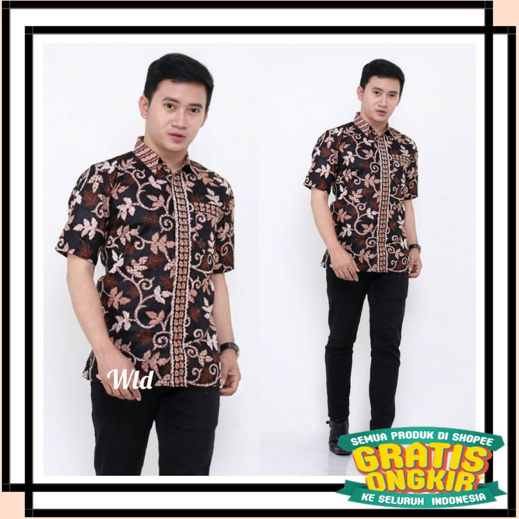 BATIK SEMARANG MURAH - TERBARU TERKINI / Kemeja hem batik pria mohabbaten