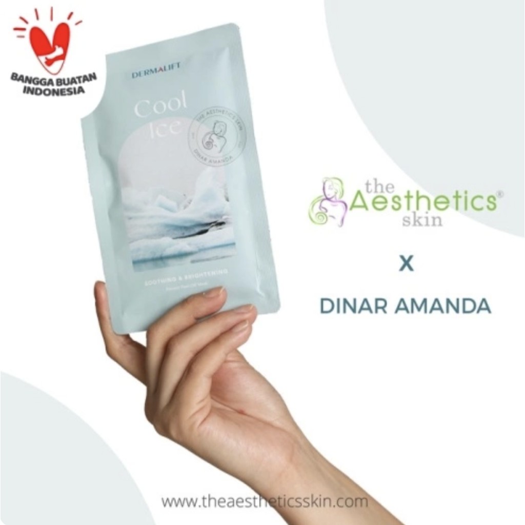 The Aesthetics Skin X Dinar Amanda Peel Off Mask Cool Ice [1 Pcs]