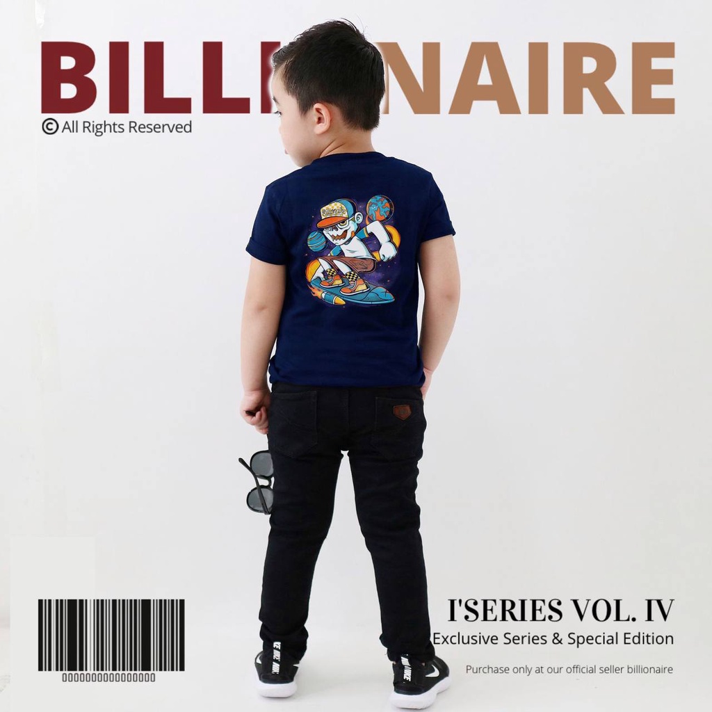 Kaos anak Billionaire Illustration Series Vol.IV