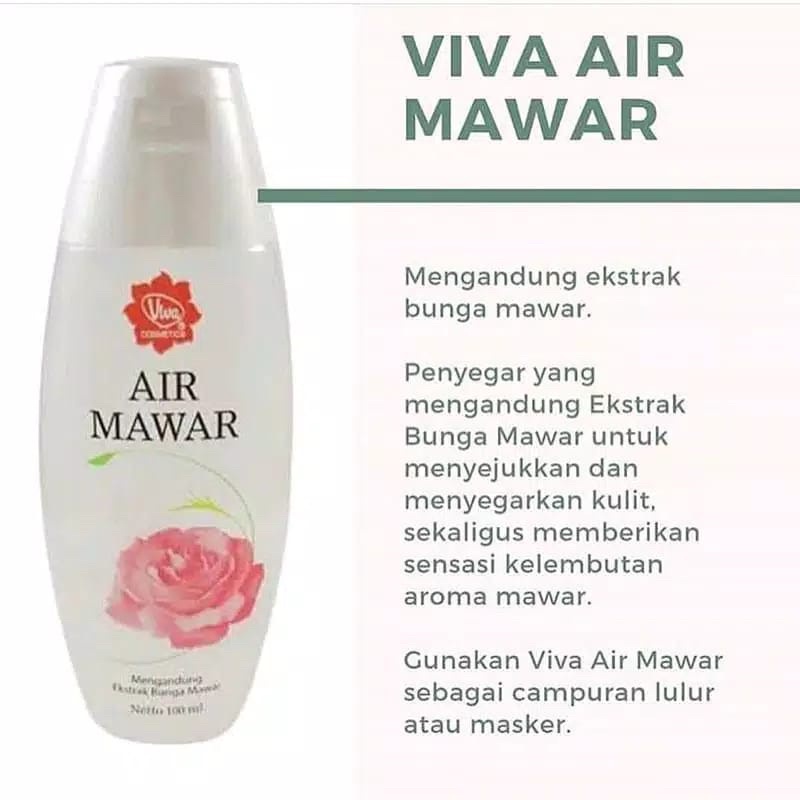 `ღ´ PHINKL `ღ´ 【v】【i】【v】【a】 Viva air mawar penyegar pembersih wajah rose water