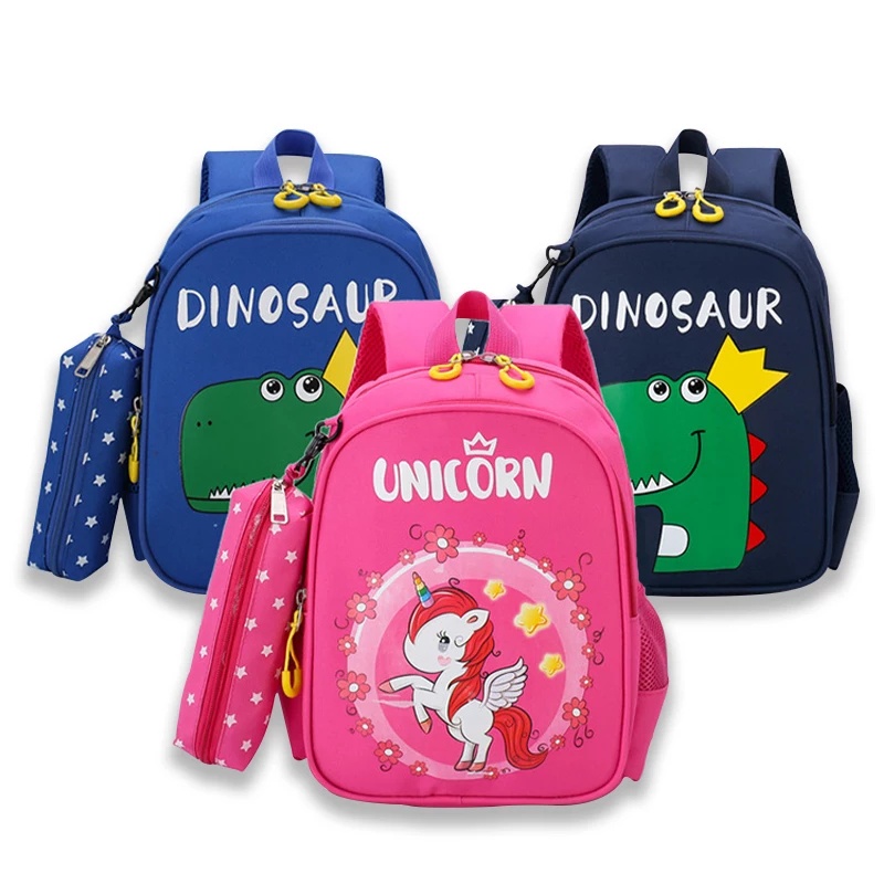 [COD] Tas Ransel Karakter Dinosaurus Unicorn Anak TK SD Laki-Laki Perempuan Terbaru Backpack Anak