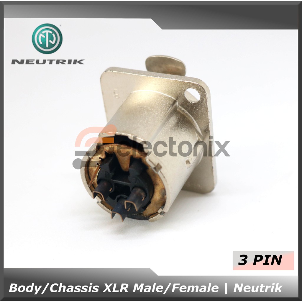 Chassis / Body XLR Male 3 Pin | Neutrik [NC3MD-LX]