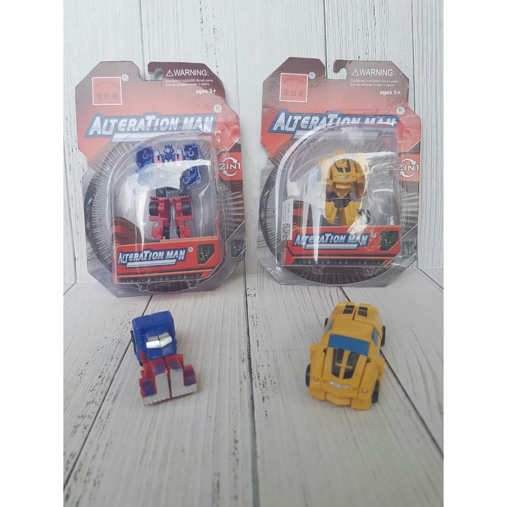NEW SALE Mini Robot Transformers Optimus Prime dan Bumble Bee