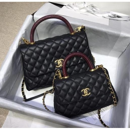 Chanel Coco Handle Size 28 X 17 X 12 Cm Include Box Mirror Grade a Shopee Indonesia