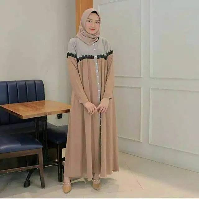 Viola dress baju gamis  fashion muslim