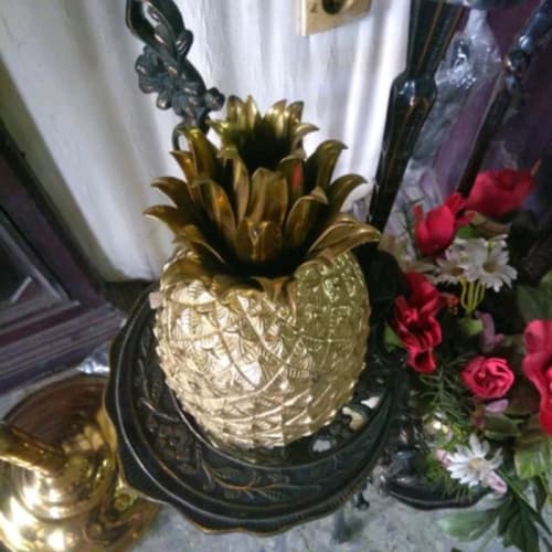 Pajangan Nanas - Gold Pineapple - Tempat Perhiasan Murah