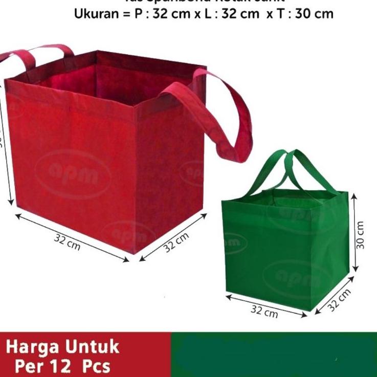 

Terbaru! Tas Spunbond Kotak Ukuran 32X32X30 Tas Jahit .,