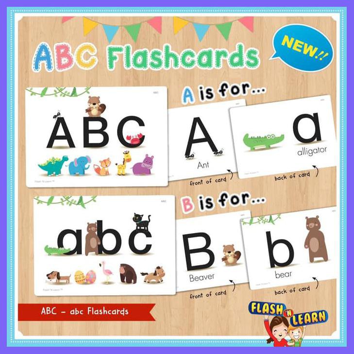 FLASH CARD ABC|FLASH CARDS|BUKU ANAK|FLASH N LEARN