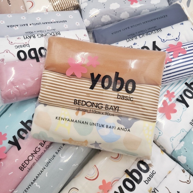 MIXED PACK YOBO Baby Swaddle Wraps Set of 3 | BEDONG BAYI (PACK)