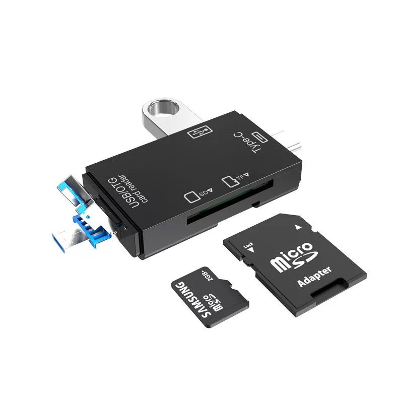 [RO ACC] NVN-CR2 OTG 6 IN 1 TYPE C AND MICRO USB WITH CARD READER FLASHDISK